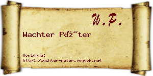 Wachter Péter névjegykártya